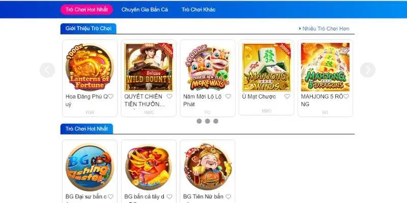 Danh sách các sản phẩm bắn cá 789Win được yêu thích nhất